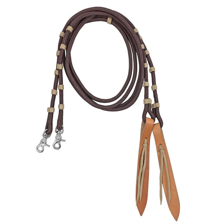 Lakota Nylonzügel mit Lederklappe RE00099