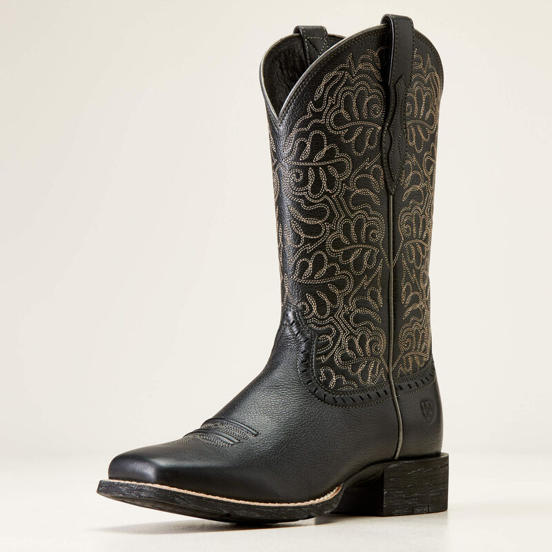 Ariat Round up Remuda wide square toe Western boot for ladies