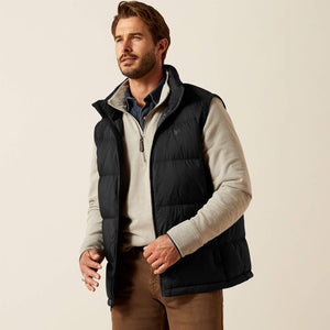 Ariat ultra puff down vest for men