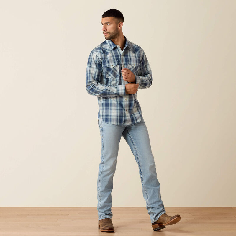 Ariat retro heathcliff fitted western snap shirt