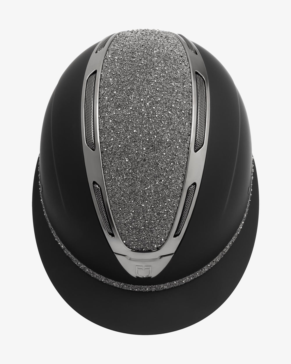 Equestro Women's Apocalypse helmet matte shell and rhinestones homologation EN 1384-2023 etw 02017