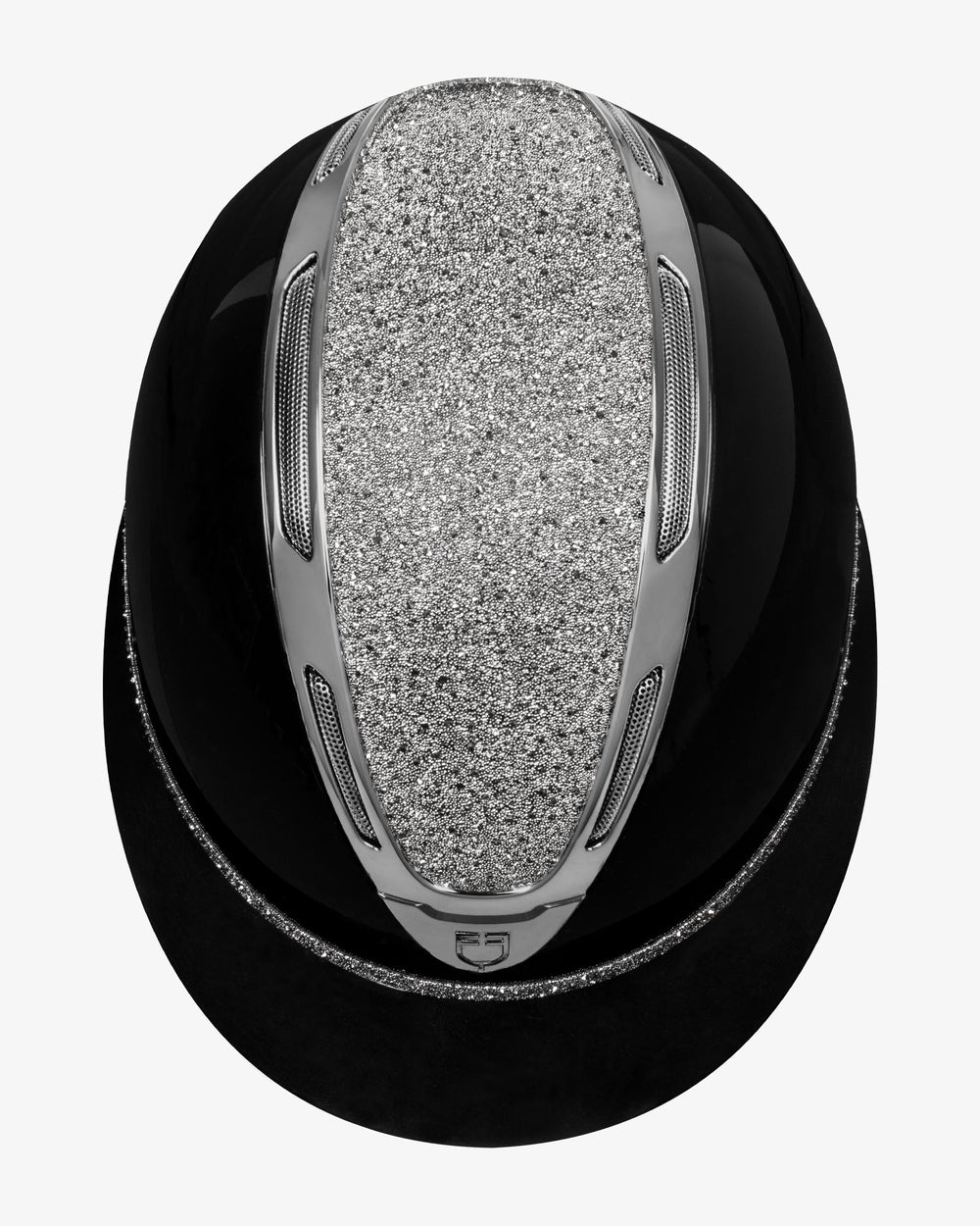 Equestro Women's Apocalypse helmet glossy shell and rhinestones homologation EN 1384-2023 ETW02018