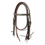 Lakota western silver wire bridle with reins BR00086
