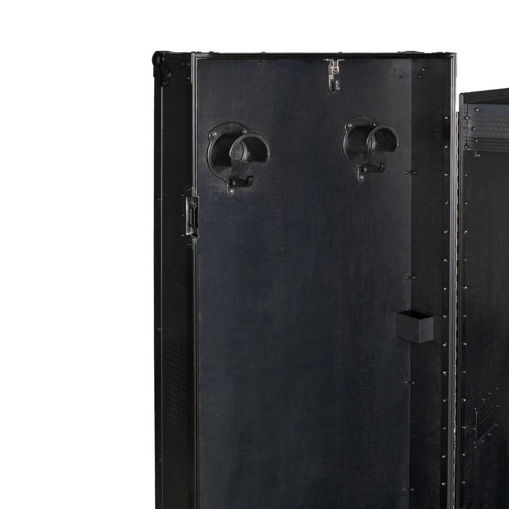 Equestro black hardware saddle cabinet ETS 02101