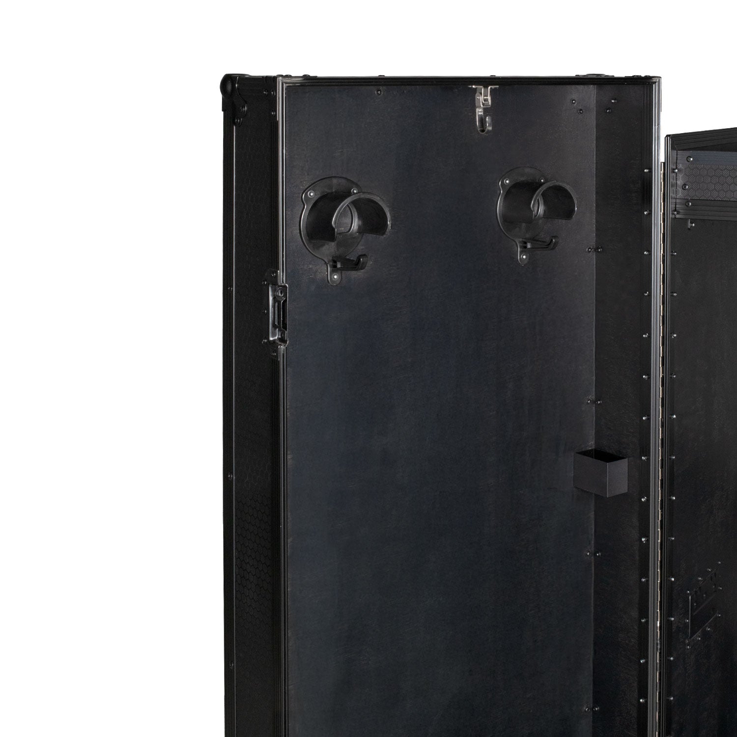 Equestro black hardware saddle cabinet ETS 02101