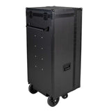 Equestro black hardware saddle cabinet ETS 02101