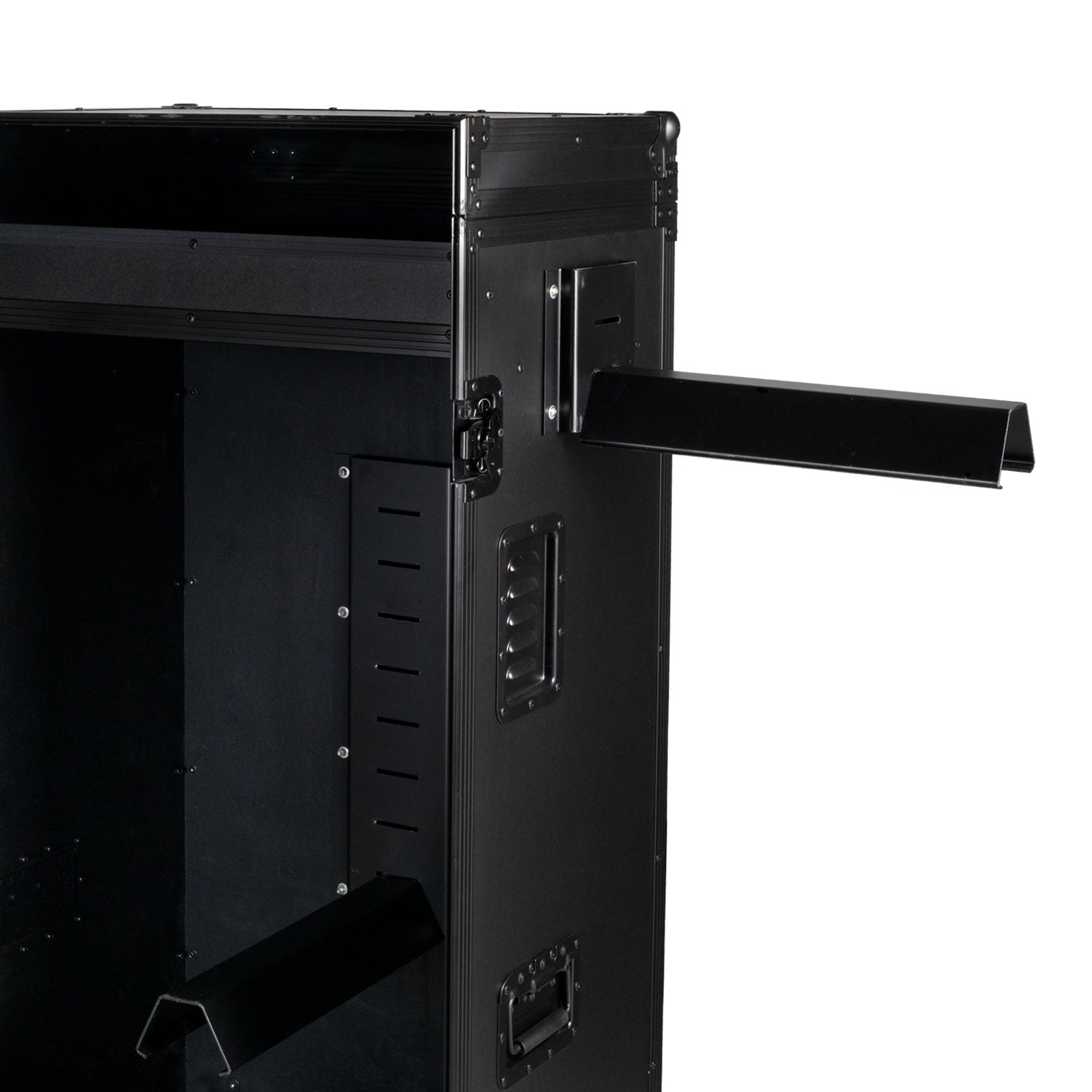 Equestro black hardware saddle cabinet ETS 02101