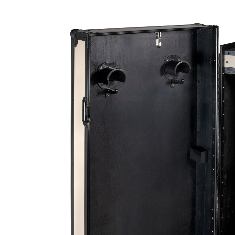 Equestro black hardware saddle cabinet ETS 02101