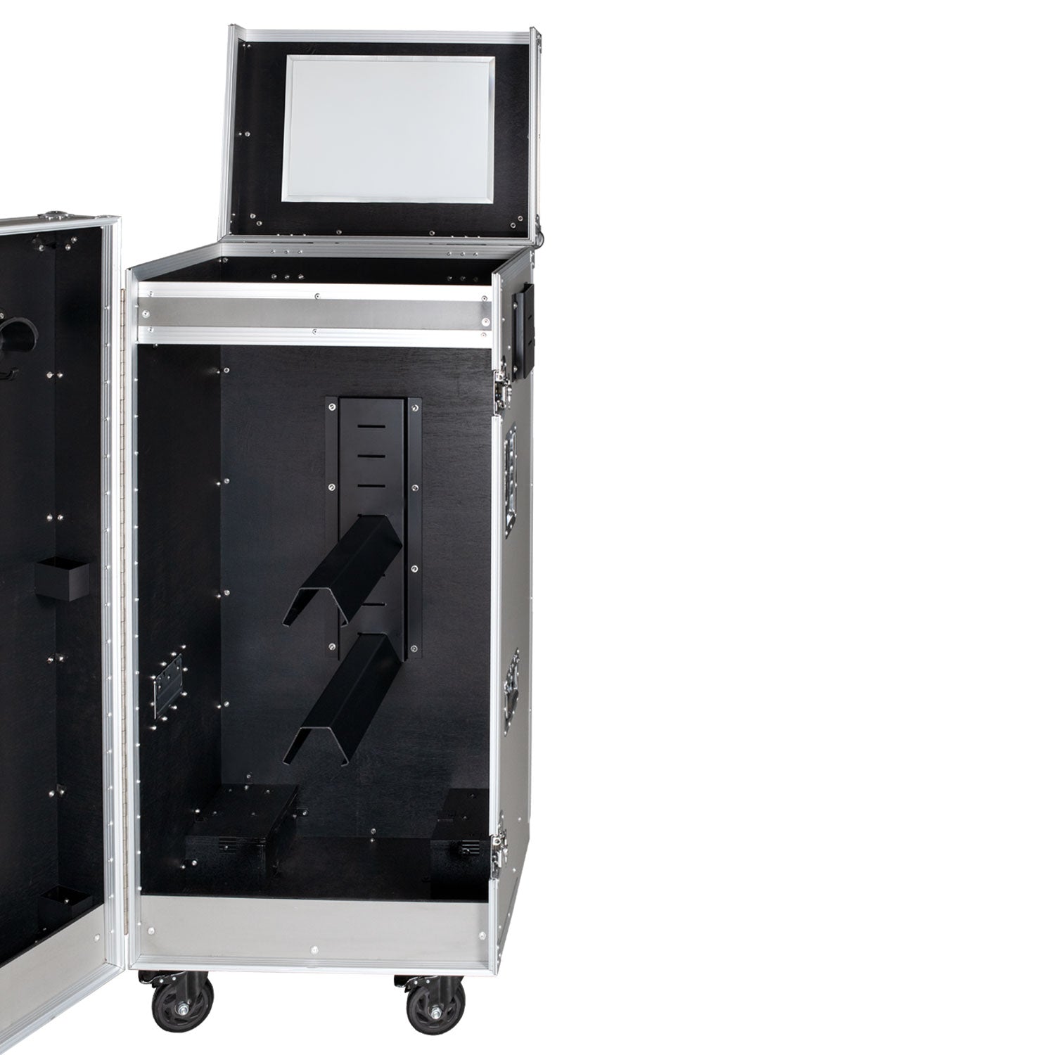 Equestro silver hardware saddle cabinet ETS 02102