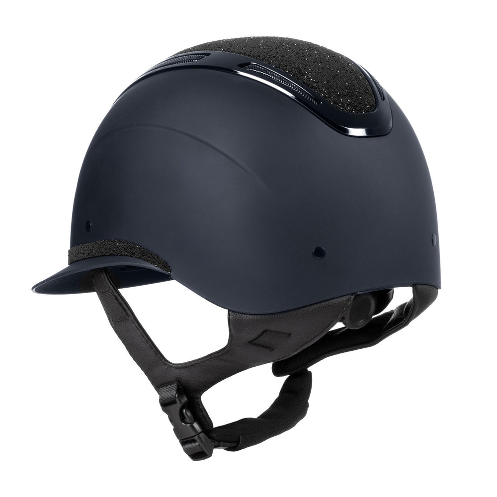 Equestro Women's Apocalypse helmet matte shell and rhinestones homologation EN 1384-2023 etw 02017