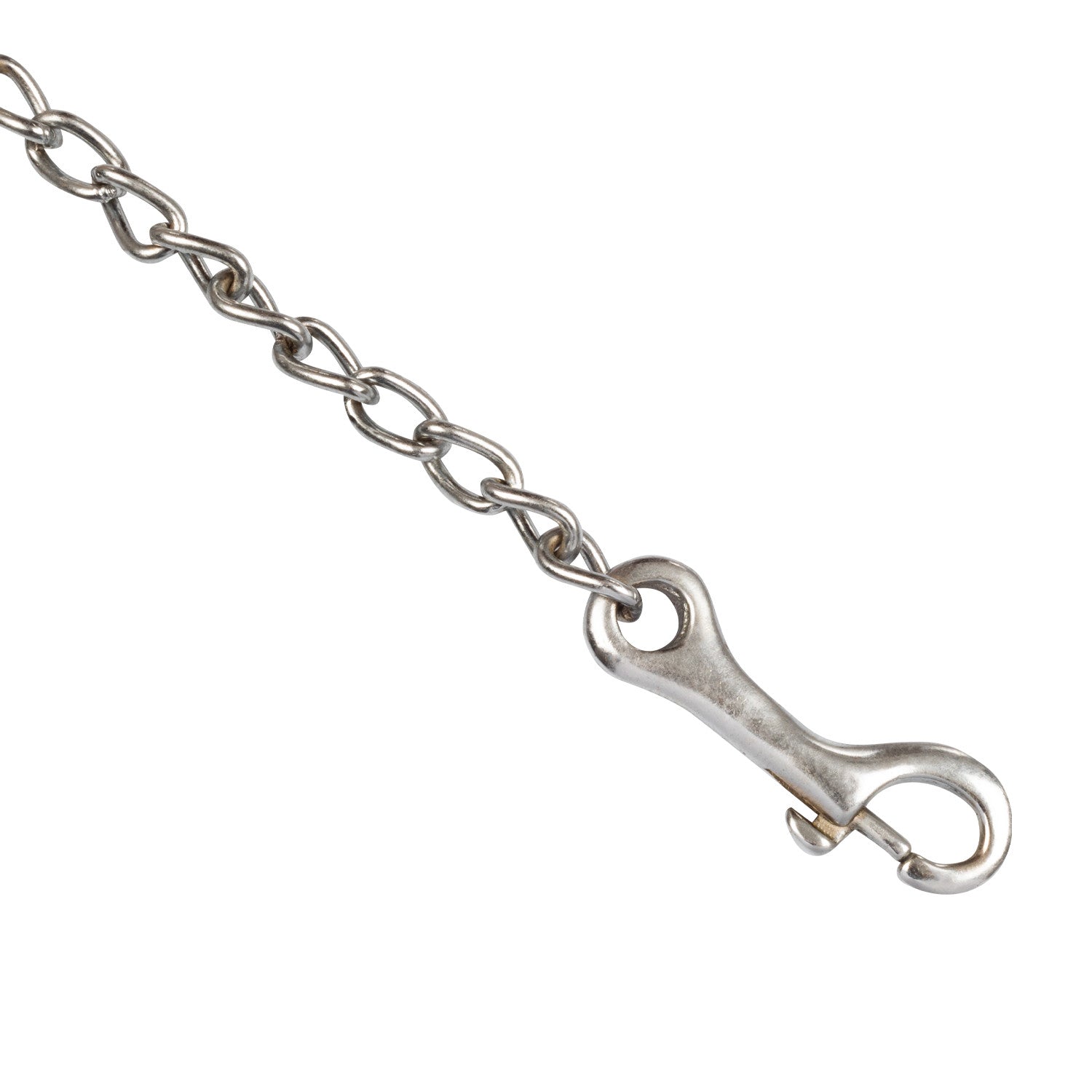 Pool's leather lead with chain PL6190