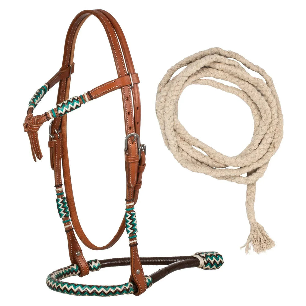 Bosal-Zaumzeug von Pool mit Baumwoll-Mecate-Zügeln PLH01019