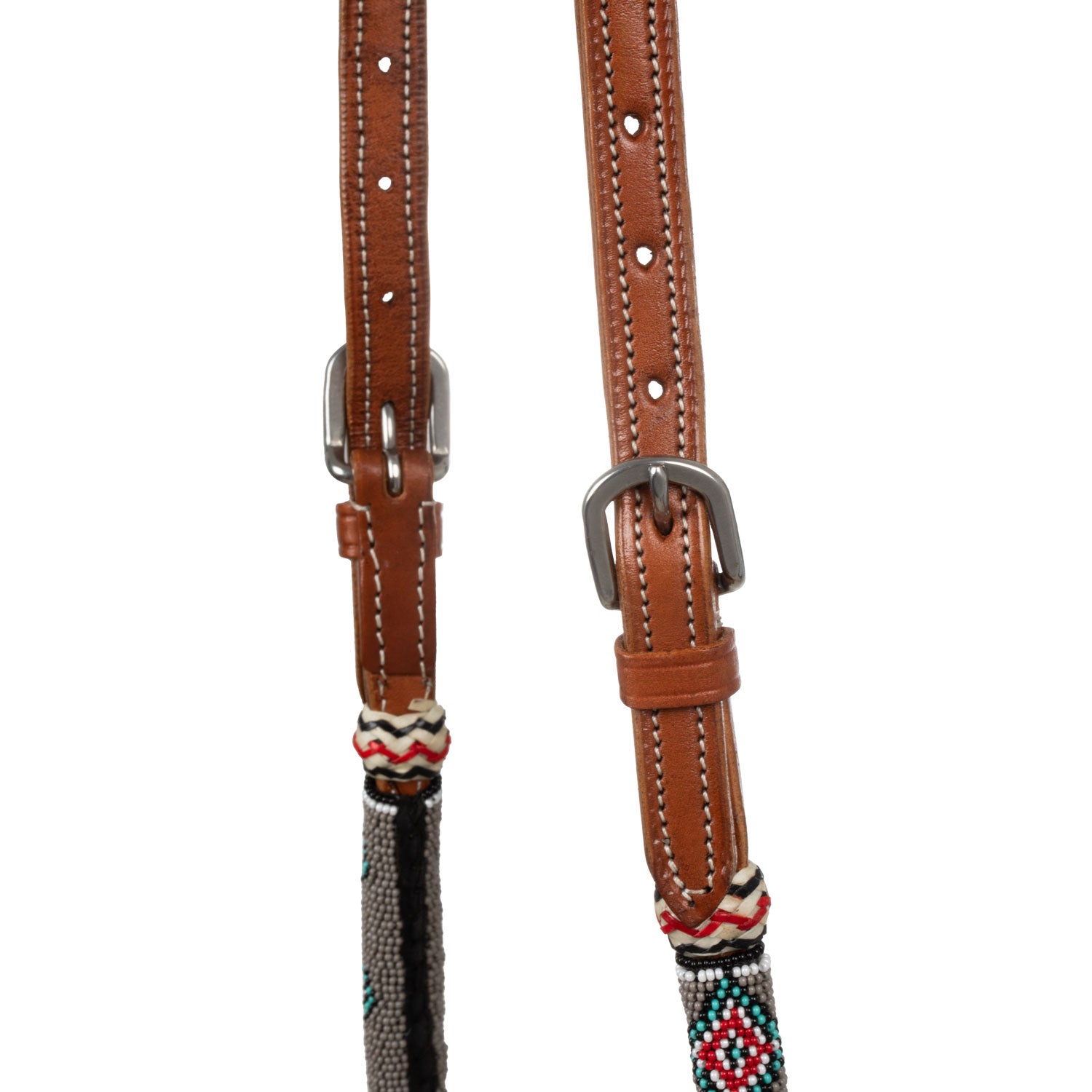 Pool's Sandperlen-Bosal-Set mit Cotton-Mecate-Zügeln