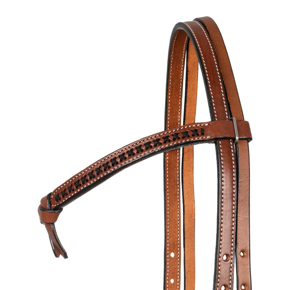 Pool's Futurity Westernzaumzeug mit geflochtenem Stirnband