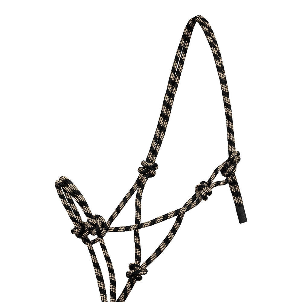 Pool's knotted rope halter with lead PLH03017