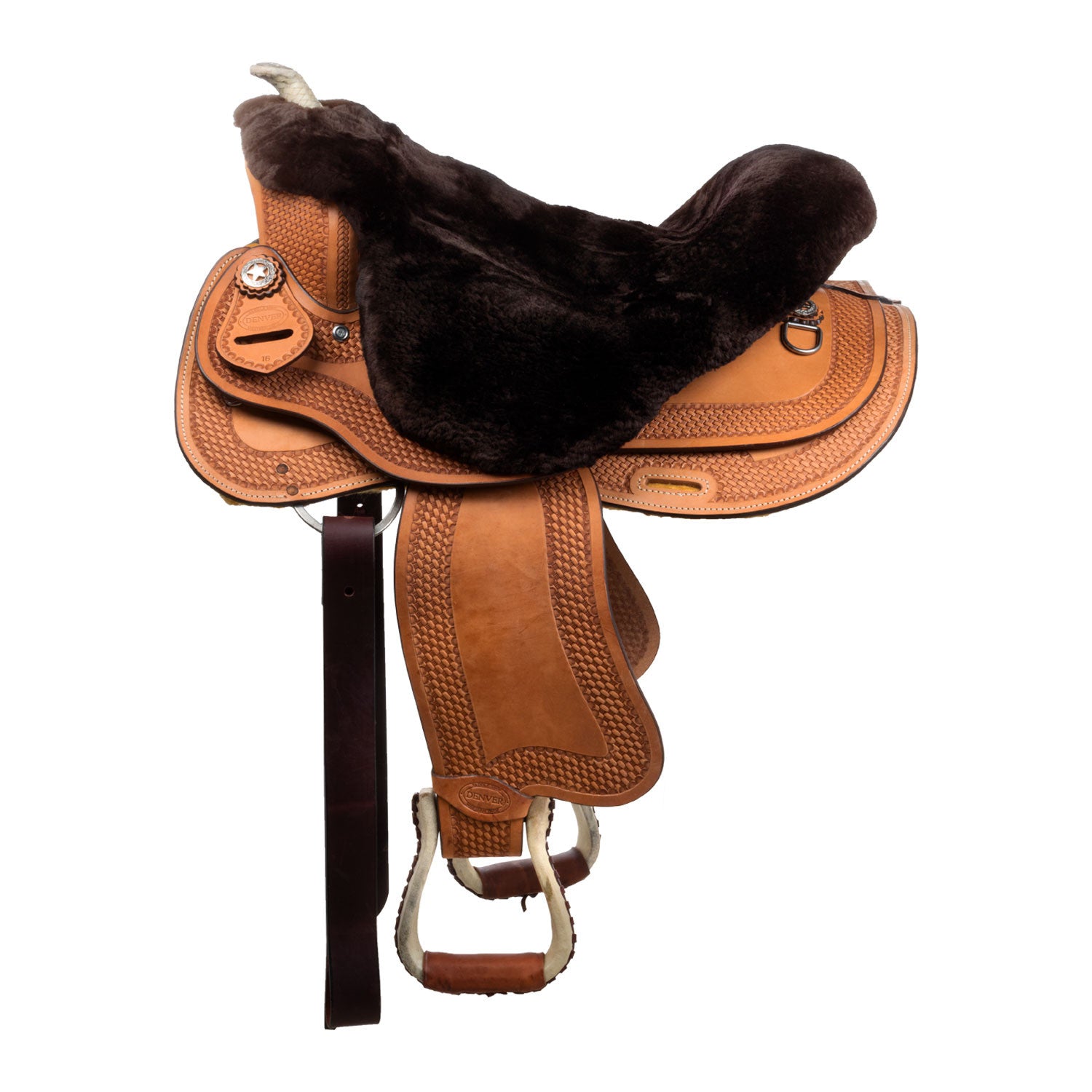 Pool's western saddle sheep skin seat cover  se 00602