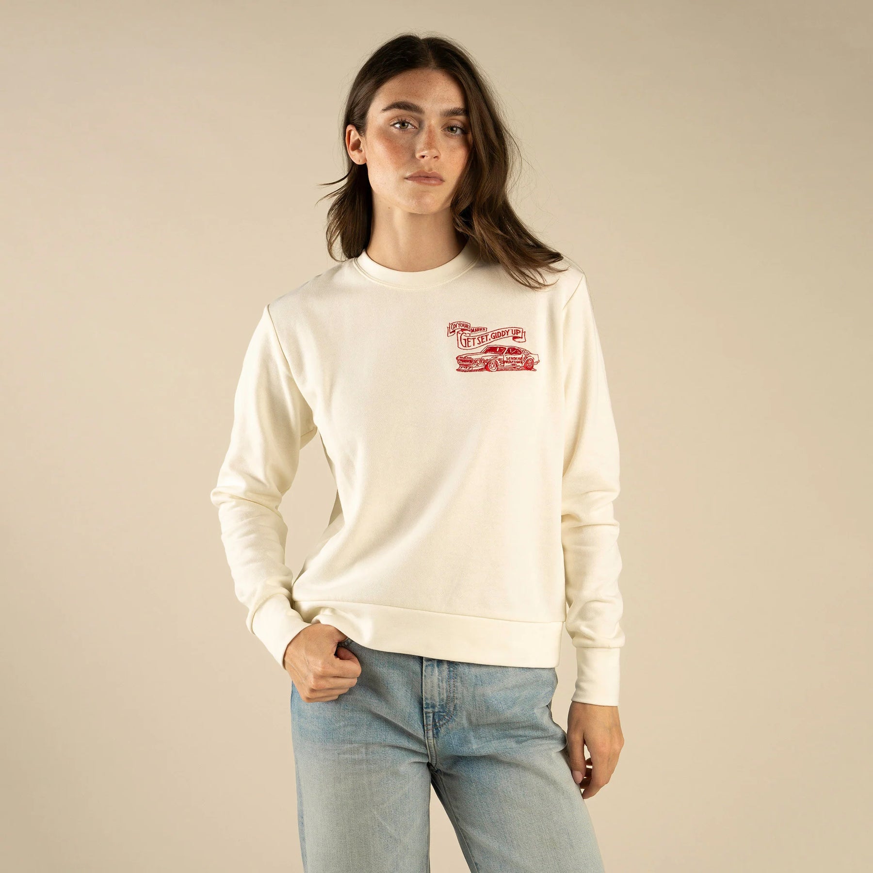 Sendero giddy up drop shoulder sweatshirt