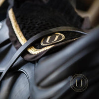 U-black black gold collection saddle pad U black